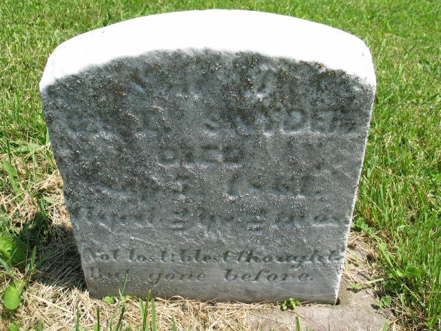 Willington Snyder tombstone